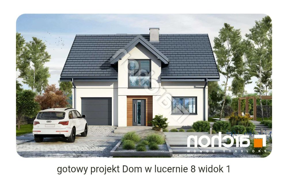 Działka budowlana z projektem i pozwoleniem na budowę.