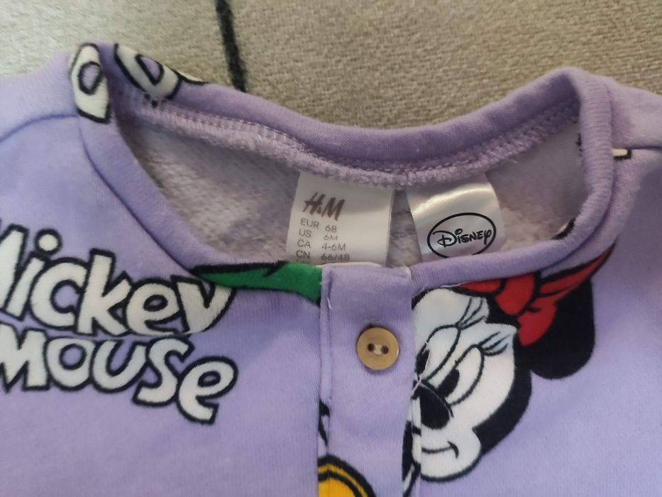 Pajac Myszka Micki i przyjaciele H&M 68- Nowy