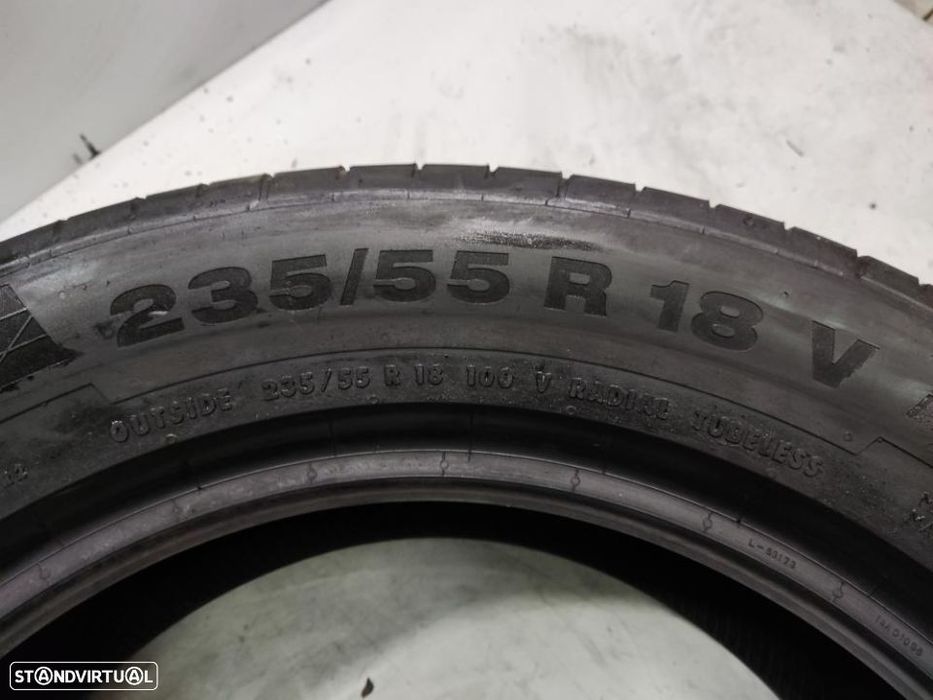 2 pneus semi novos 235-55r18 continental - oferta dos portes 140 euros