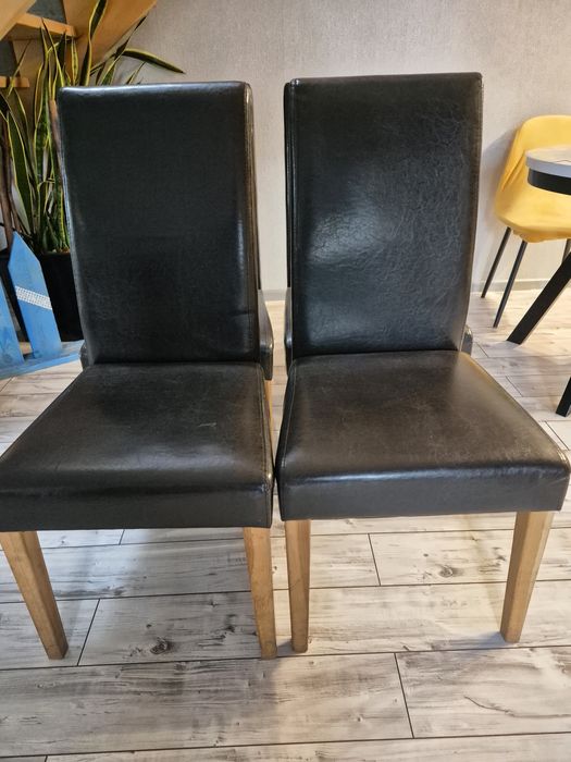 Krzesła czekoladowy brąz