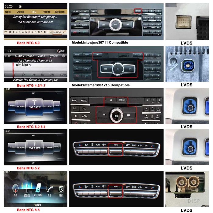 BOX Módulo Apple Carplay • Android • Mercedes Classe A B C E CLA GLA