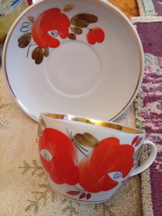 Чайник.Барановка.Полонное.сахарница и сливочник,фарфор тематический.СФ