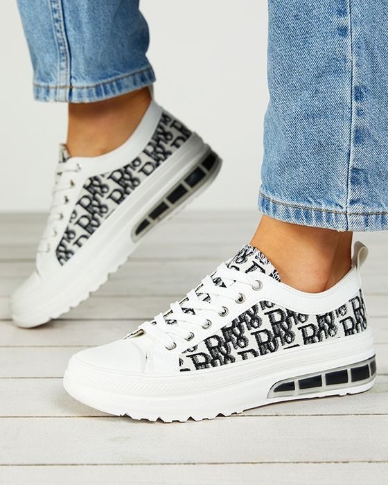 2 KOLORY 36 37 38 trampki 39 40 41 tenisówki z wzorem DIOR gumowe napi
