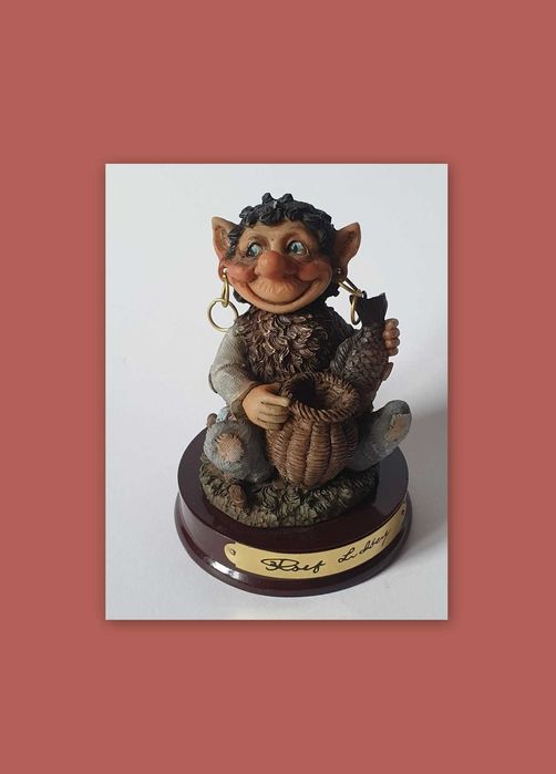 Figurka szwedzki Troll - Rolf Lidberg - Unikat kolekcjonerski