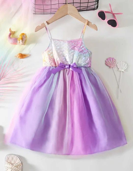 Nowa sukienka Syrenka Ariel Arielka księżniczka, r. 110/116