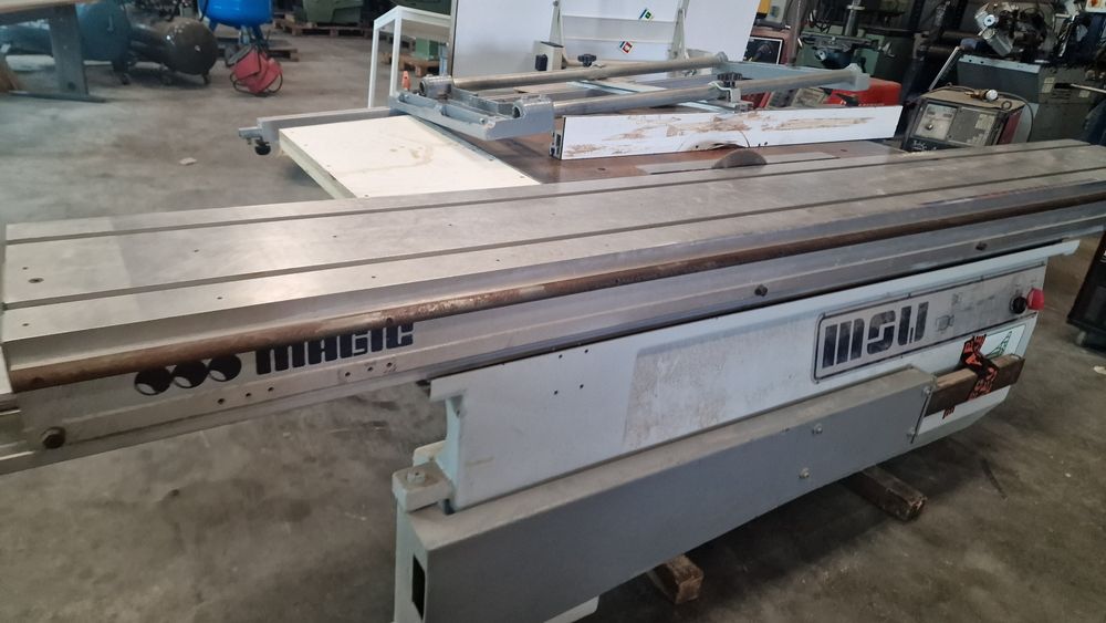 Esquadrejadora maggic carro 3200 inclina 45g maquinas de carpintaria