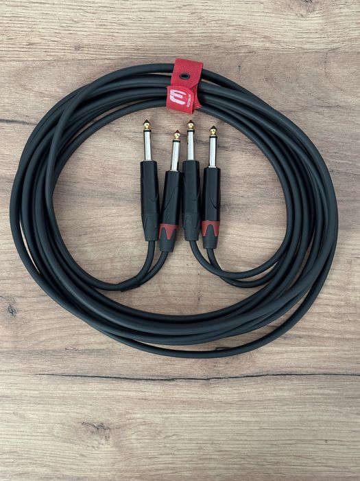 Kabel audio Red’s 5m 2x Jack mono (TS) – dual jack