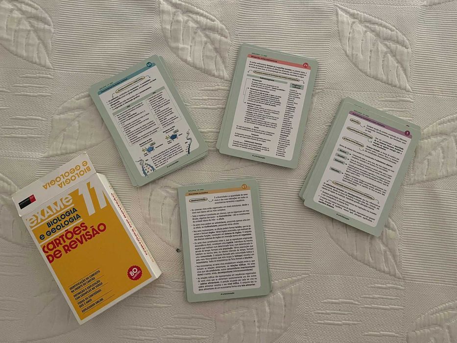 Biologia e Geologia - Exames Nacionais - cartões de revisão