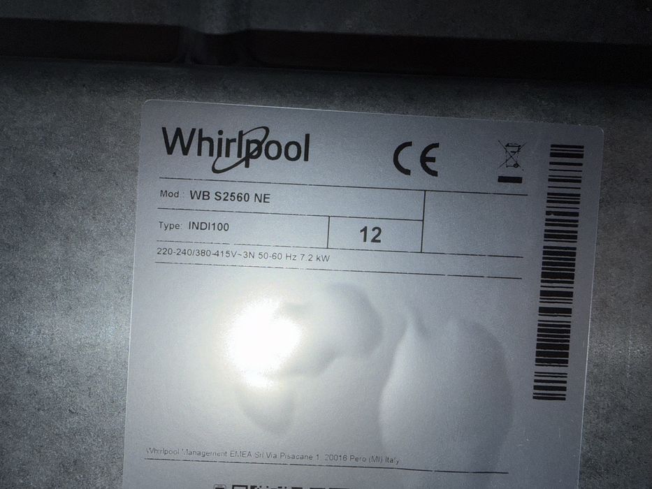 Płyta indukcyjna Whirlpool  230/415V, 7,2kW