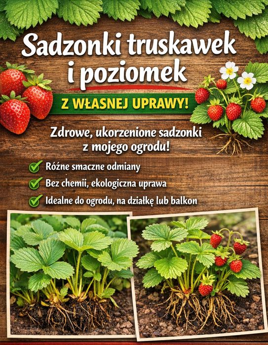 Sadzonki truskawki poziomki