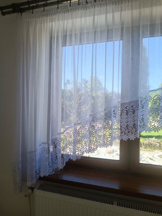 Gipiurowa  firanka , duża gipiura