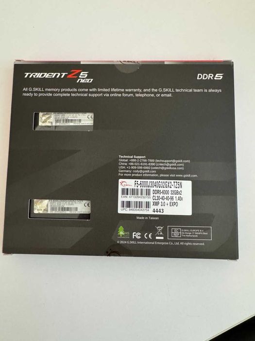 НОВА G.Skill 64 GB DDR5 6000 Trident Z5 Neo CL-30