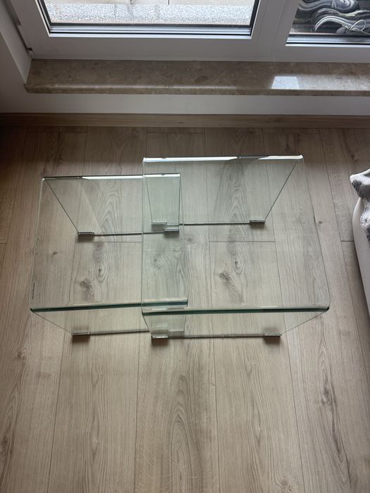 Szklane stoliki kawowe stolik szklo hartowane westwing selsey sklum