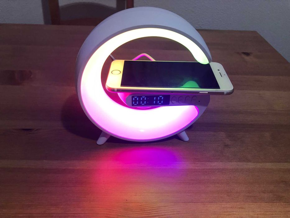Carregador sem fio Dimmable Led Night Light Bluetooh N69 Small G -novo
