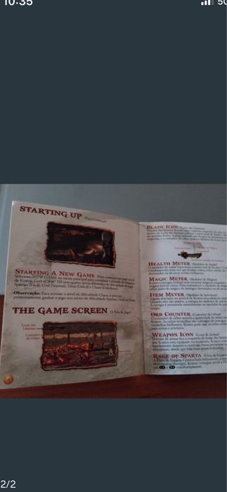 Manual jogo Ps3 God of War Saga