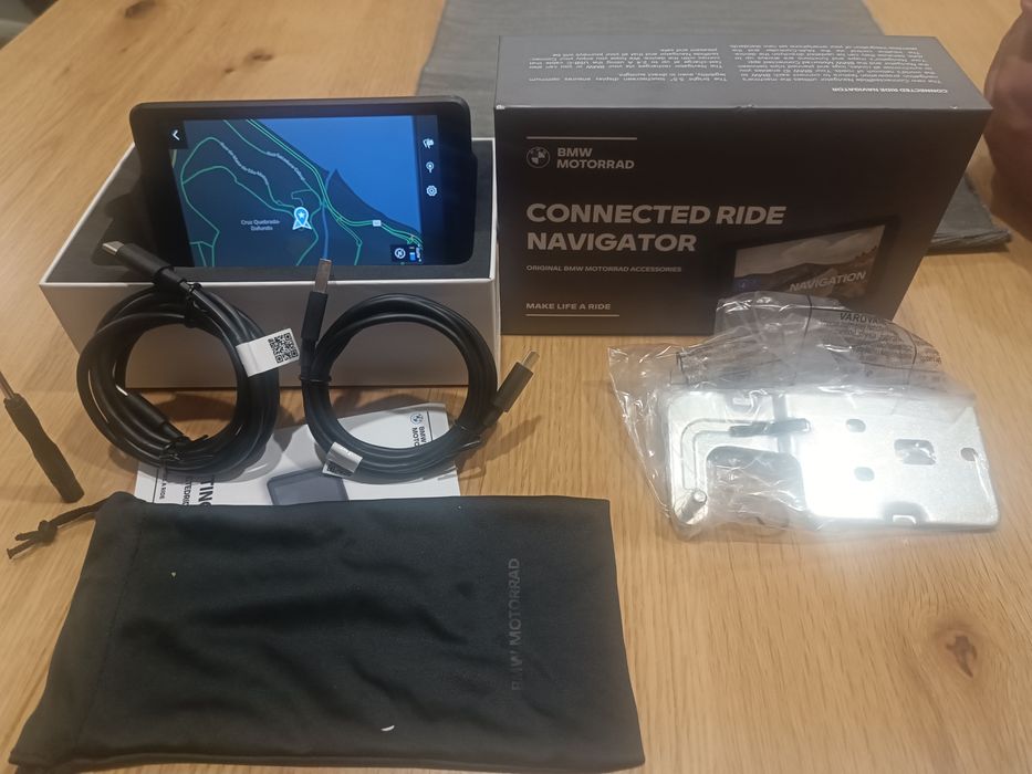 GPS BMW Connected Ride Navigator - NOVO, com Acessórios