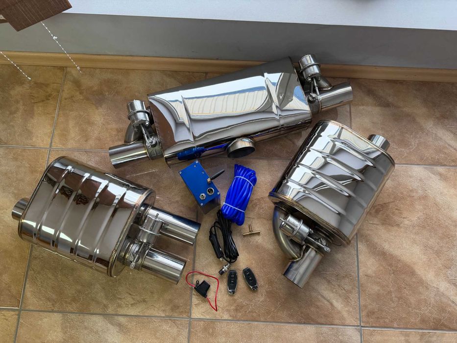 Глушитель банка банки вихлопу на вихлоп із вакуумною заслонкою