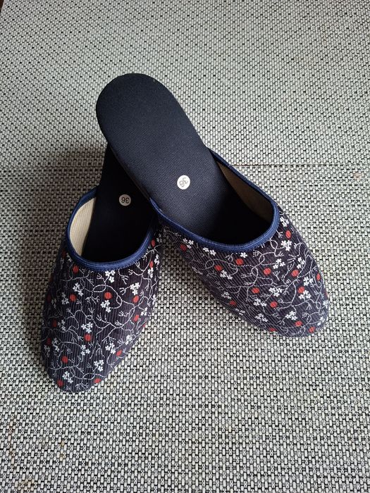 Ręcznie robione pantofle damskie z bawełny