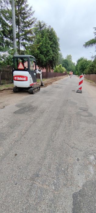 Usługi minikoparką koparką rozbiórki stawy wykopy