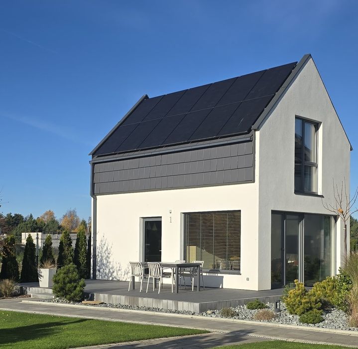 Dachówka Koramic Orea 9 szara angoba + gąsiory