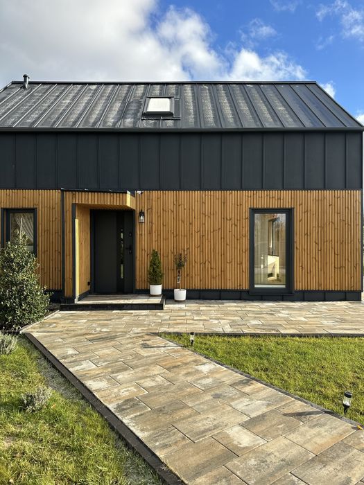 Nowoczesna Stodoła 108m / Stan deweloperski / Modułowy drewniany