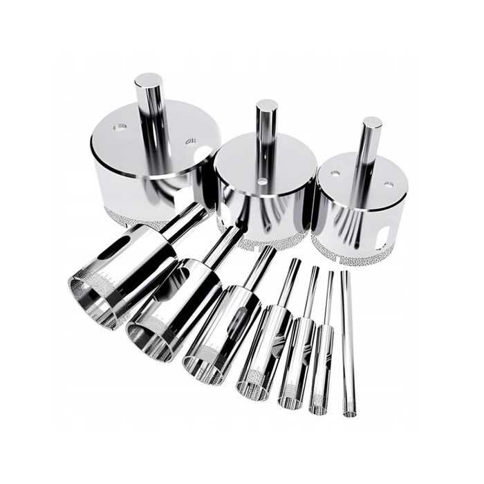 Otwornice diamentowe do płytek gresu szkła koronka zestaw 10szt 6–68mm