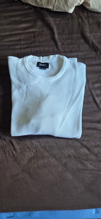 Biala bluza sweter pull&bear S