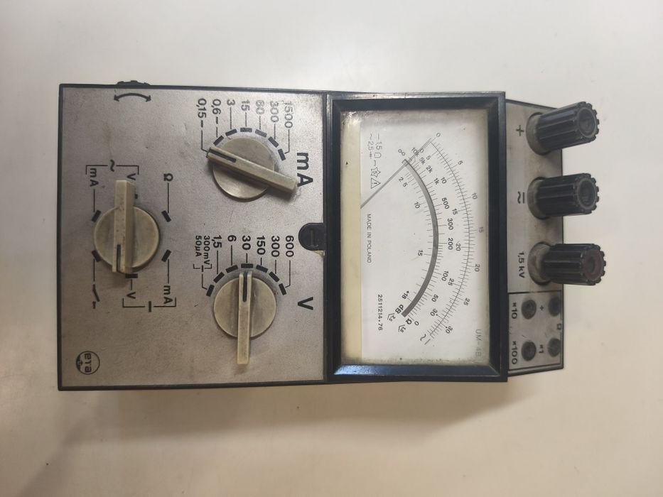 Stary miernik uniwersalny ERA UM-4B | Multimetr analogowy PRL