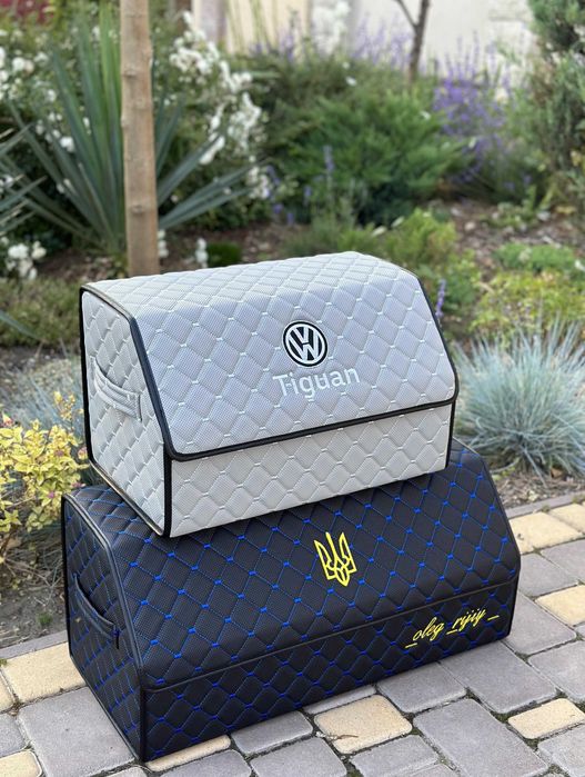 Саквояж органайзер авто кейс у багажник з еко шкіри з перфорацією