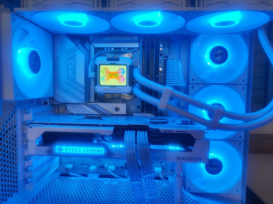 PC Gaming Ryzen 9600X • RX 9070 XT • 32GB 6000MHz • 1TB NVMe • ARGB Branco