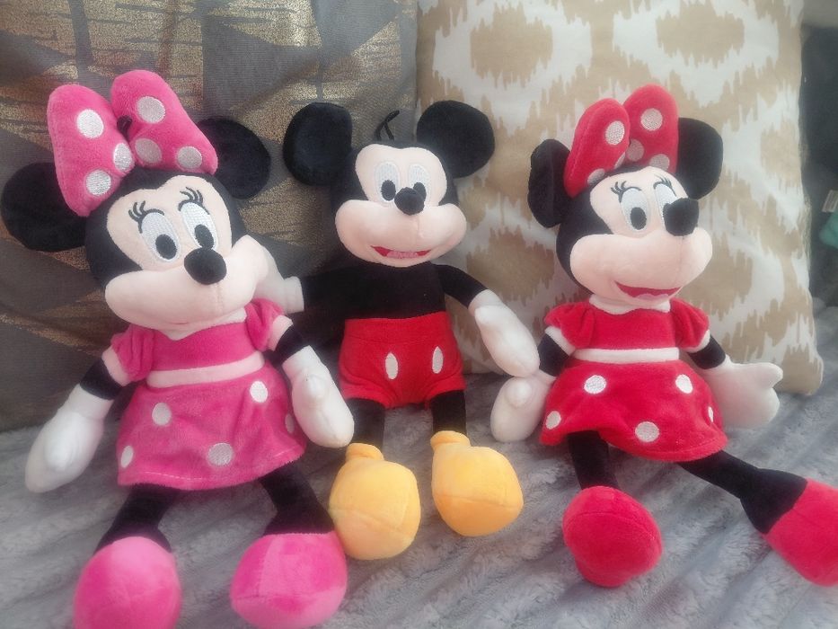 3 szt. Pluszowa zabawka Myszka Mini i Myszka Miki