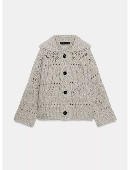 Кардиган із фактурної пряжі Zara