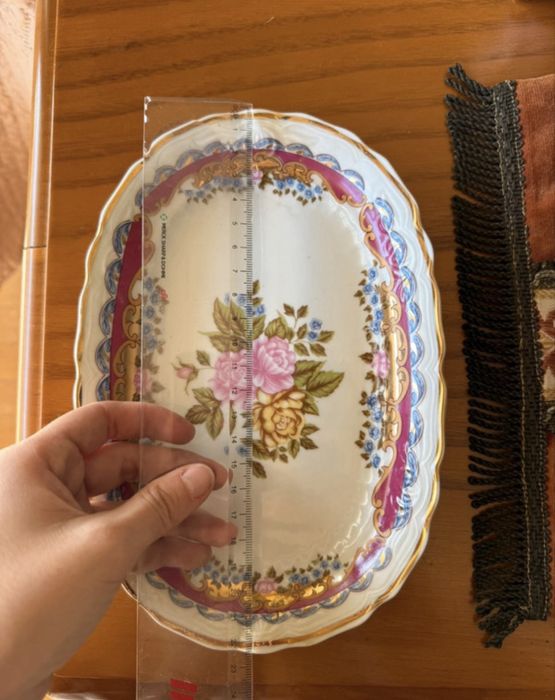 Travessa limoges disfer com flores