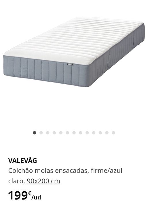 Colchão ikea VALEVÅG 200x90 - Nunca usado NOVO