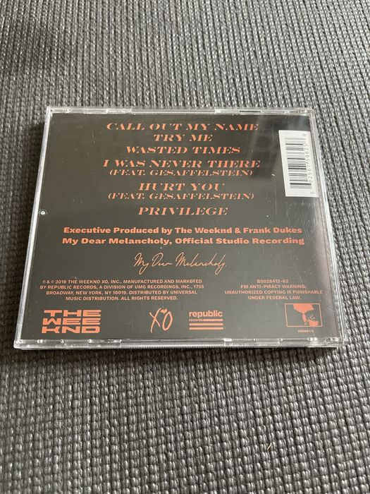 The Weeknd - My Dear Melancholy (2018) CD wyd. USA
