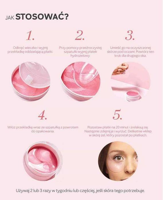 Hydrożelowe Ultranawilżające Płatki pod Oczy 60szt