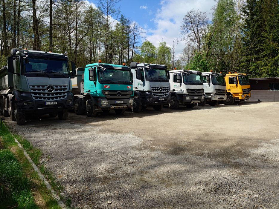 Piasek mixokret siany płukany kruszywo żuzel beton torf