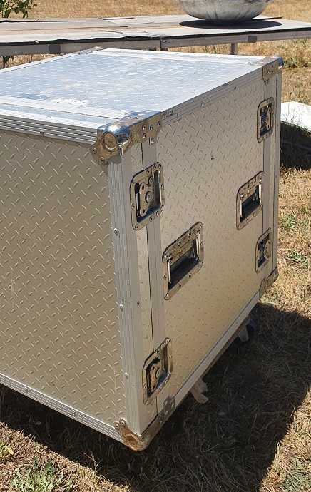 Flightcase 19" Rack 12 He Metal Tranplated