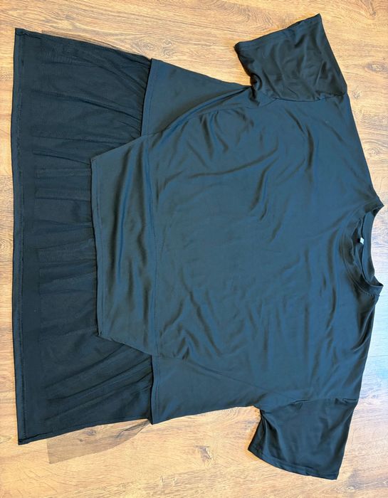 Koszulka czarna z siateczką PLUS SIZE 3XL