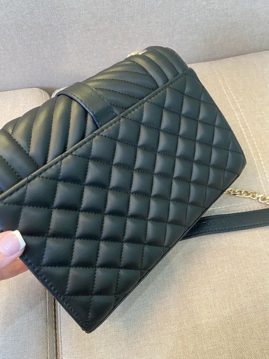 Сумка в стилі Yves Saint Laurent envelope чорна