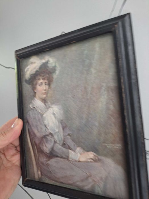 Reprodukcja obrazu z 1901  roku w ramce