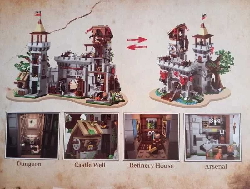 Forteca Rycerzy Świętego Ducha Zamek 2568pc kompatybilne z LEGO Castle
