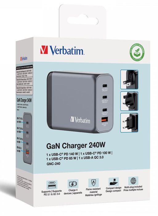Зарядное устройство Verbatim 240 Вт