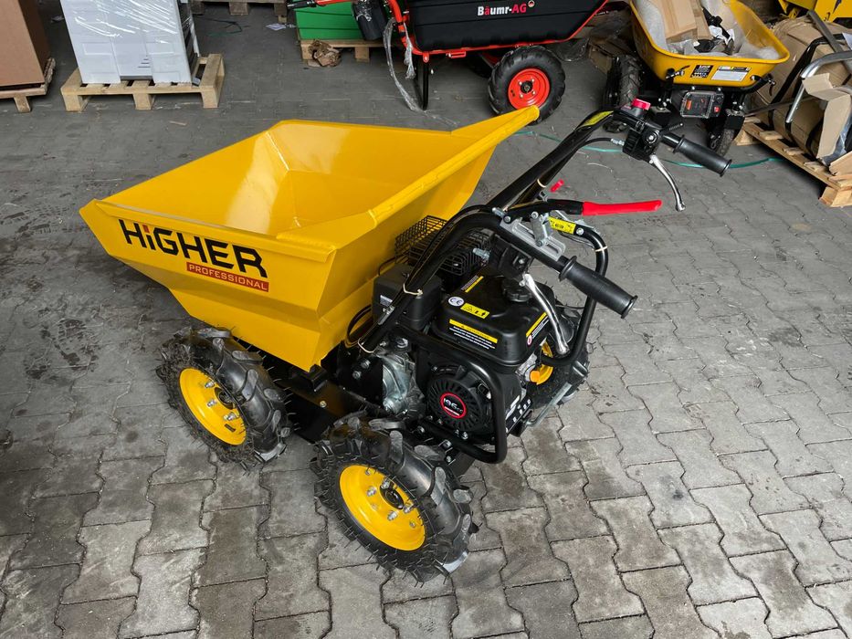 Taczka spalinowa mini wywrotka HIGHER wozidło spalinowe LONCIN 6,5 KM