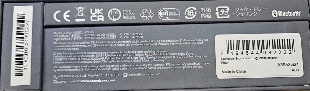 Słuchawki BT Soundcore LIBERTY 3 PRO Białe, komplet, stan jak NOWE