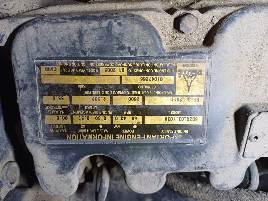 Silnik  DEUTZ  3L 2011