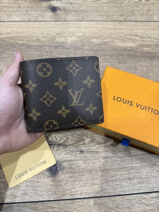 Porfel Louis Vuitton skórzany brązowy