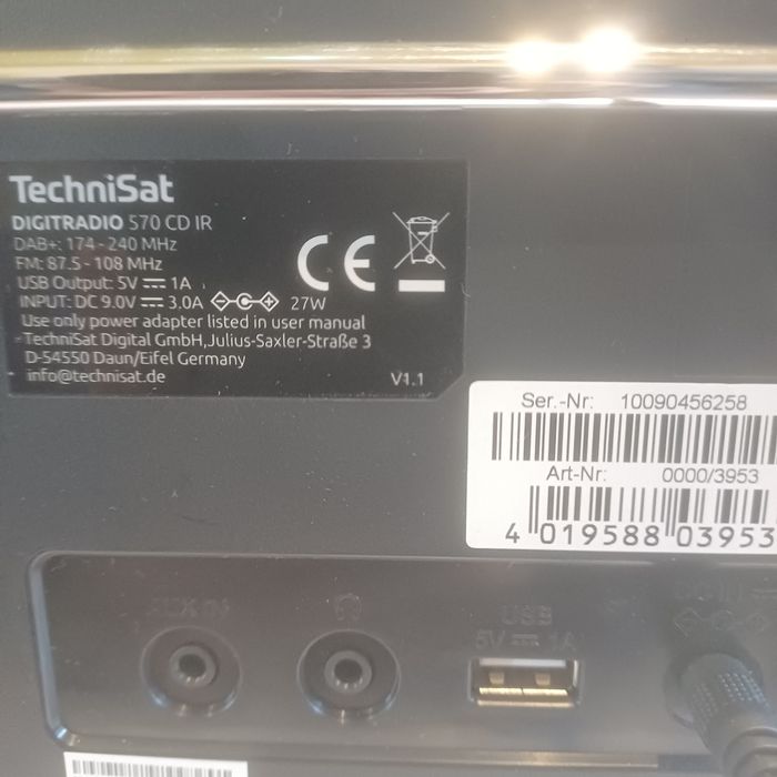 Радіоприймач TechniSat DigitRadio 570 CD IR Black