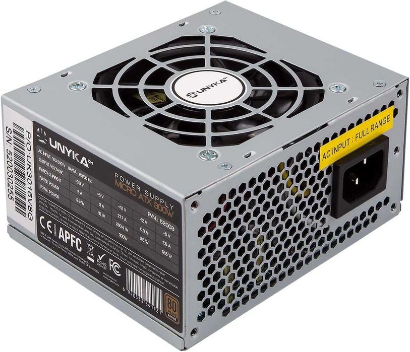 Блок живлення UNYKAch SFX 300 w сріблястий (300 Вт, 100-240 В)