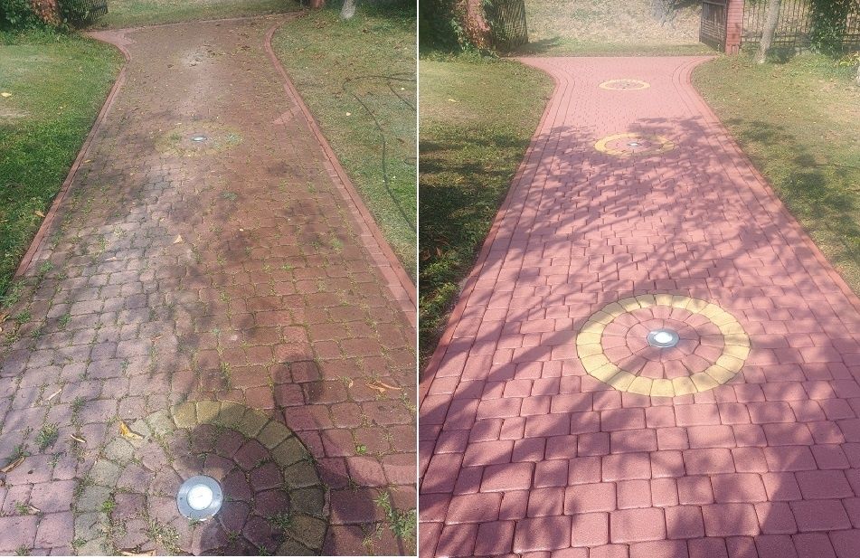 Mycie elewacji , kostki brukowej , czyszczenie tarasow